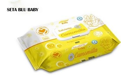 SETA BLU - SALVIETTINE BABY CAMOMILLA , 80 PEZZI
